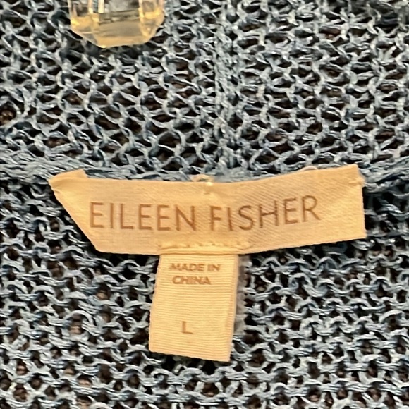 Eileen Fisher SET OF TWO Women’s Knit Cover Ups. Cardigan Sz Lg; Pullover Sz Med - Picture 5 of 16